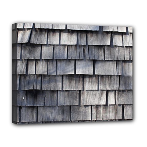 Weathered Shingle Deluxe Canvas 20  X 16  