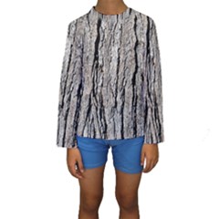 Tree Bark Kid s Long Sleeve Swimwear