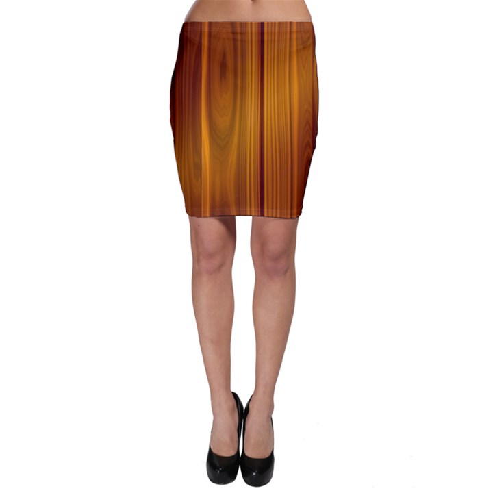 SHINY STRIATED PANEL Bodycon Skirts