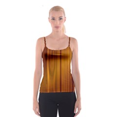 Shiny Striated Panel Spaghetti Strap Tops by trendistuff