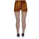 SHINY STRIATED PANEL Skinny Shorts View2