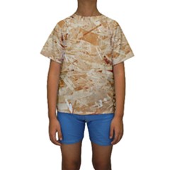 Osb Plywood Kid s Short Sleeve Swimwear by trendistuff