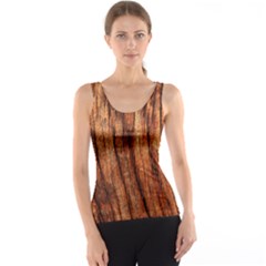 Old Brown Weathered Wood Tank Top