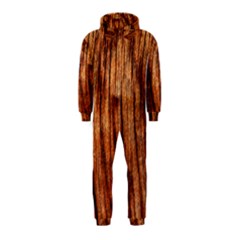 Old Brown Weathered Wood Hooded Jumpsuit (kids) by trendistuff