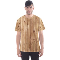 Light Wood Fence Men s Sport Mesh Tees