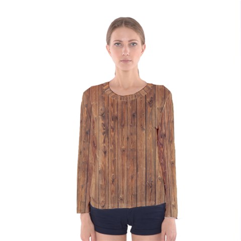 Knotty Wood Women s Long Sleeve T-shirts by trendistuff