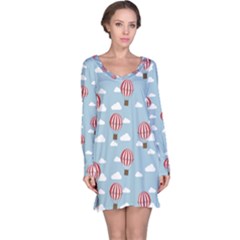 Hot Air Balloon Long Sleeve Nightdresses by Kathrinlegg