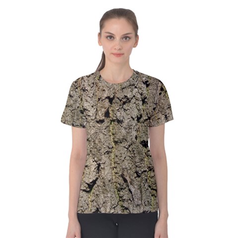 Grey Tree Bark Women s Cotton Tee by trendistuff