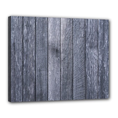 Grey Fence Canvas 20  X 16 