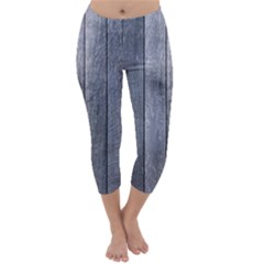 Grey Fence Capri Winter Leggings 