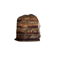 Dark Stained Wood Wall Drawstring Pouches (small) 