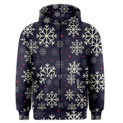 Snowflake Men s Zipper Hoodies