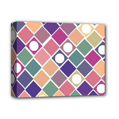 Dots And Squares Deluxe Canvas 14  X 11 