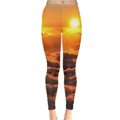 Sunset Over Clouds Women s Leggings by trendistuff