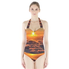 Women s Halter One Piece Swimsuit