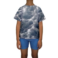 Storm Clouds 2 Kid s Short Sleeve Swimwear