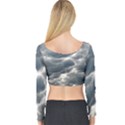 STORM CLOUDS 2 Long Sleeve Crop Top View2