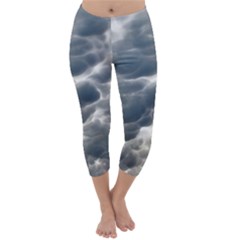 Storm Clouds 2 Capri Winter Leggings  by trendistuff