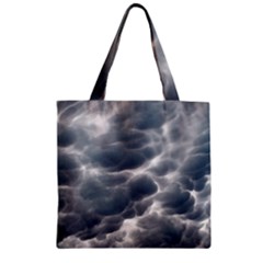 Storm Clouds 2 Zipper Grocery Tote Bags