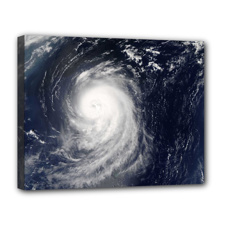 HURRICANE IRENE Canvas 14  x 11 