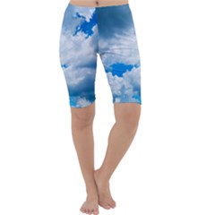 Cumulus Clouds Cropped Leggings by trendistuff