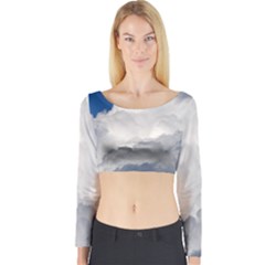 Big Fluffy Cloud Long Sleeve Crop Top