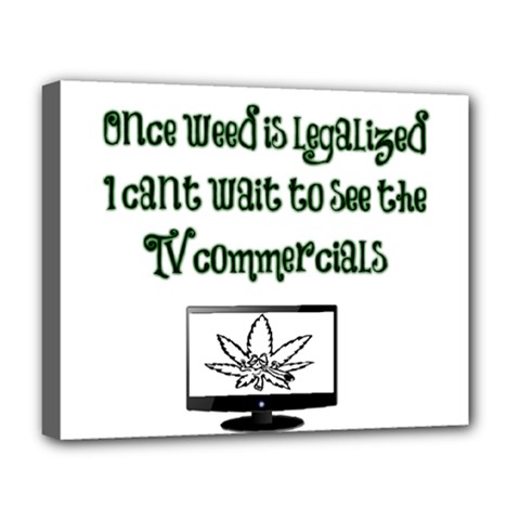 Weed Commercials Deluxe Canvas 20  X 16  