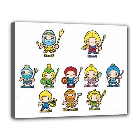 Kiddie Greek Gods Canvas 14  X 11  by girlwhowaitedfanstore