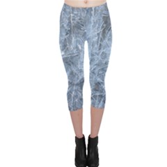 Watery Ice Sheets Capri Leggings