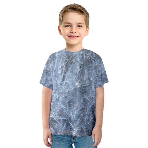 Watery Ice Sheets Kid s Sport Mesh Tees by trendistuff