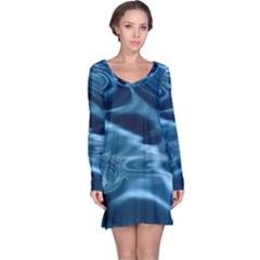 Water Ripples 1 Long Sleeve Nightdresses