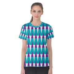 Peaks Pattern Women s Cotton Tee