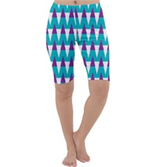 Peaks Pattern Cropped Leggings