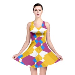 Layered Shapes Reversible Skater Dress