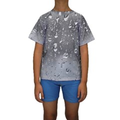 Water Drops 4 Kid s Short Sleeve Swimwear