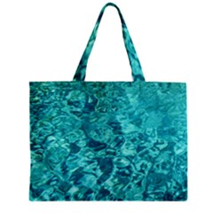 Turquoise Water Zipper Tiny Tote Bags