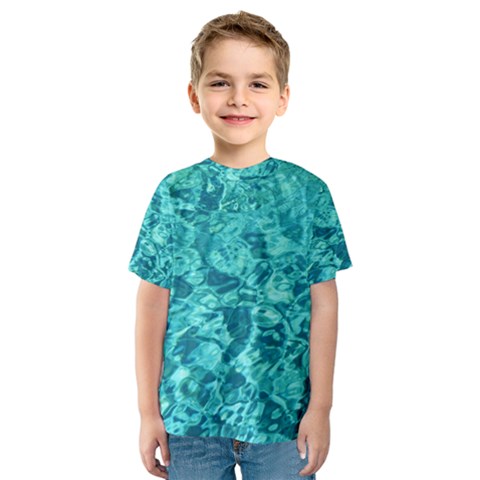 Turquoise Water Kid s Sport Mesh Tees by trendistuff