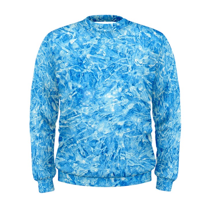 BLUE ICE CRYSTALS Men s Sweatshirts