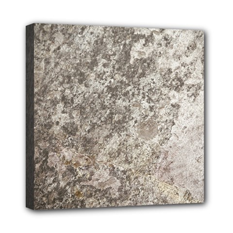 Weathered Grey Stone Mini Canvas 8  X 8  by trendistuff