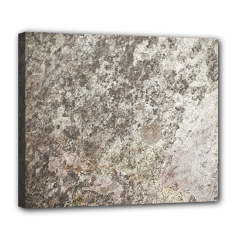 Weathered Grey Stone Deluxe Canvas 24  X 20  