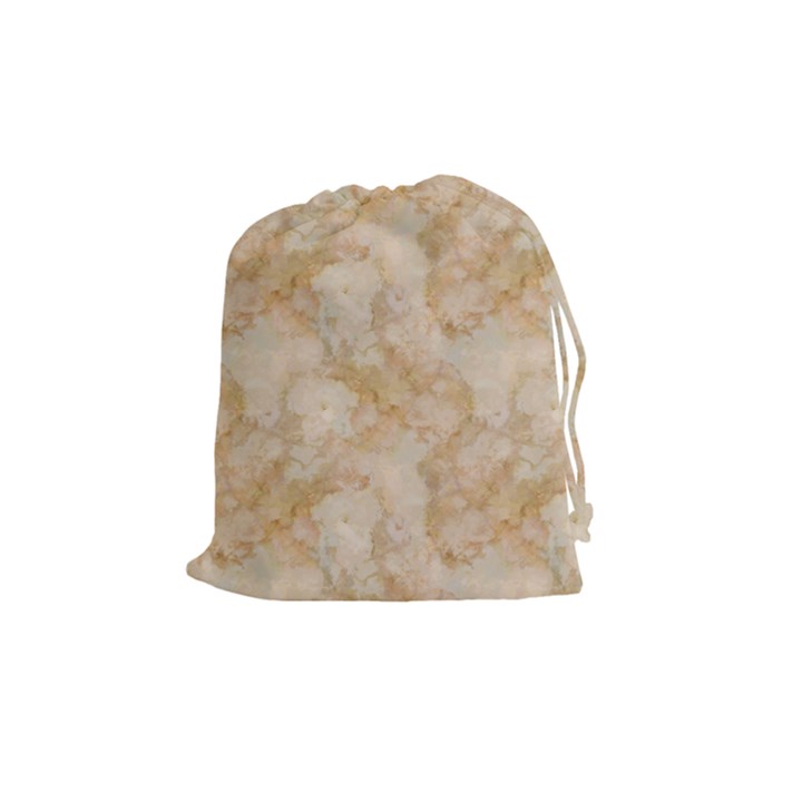 TAN MARBLE Drawstring Pouches (Medium) 