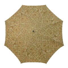 Tan Diamond Brick Golf Umbrellas by trendistuff