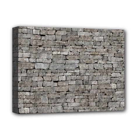 Stone Wall Grey Deluxe Canvas 16  X 12   by trendistuff