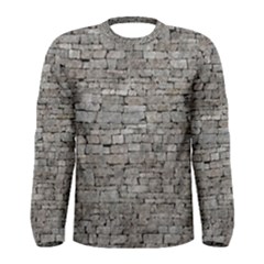 Stone Wall Grey Men s Long Sleeve T-shirts