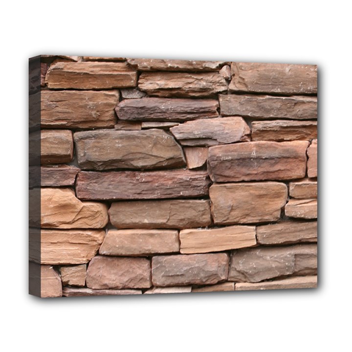 STONE WALL BROWN Deluxe Canvas 20  x 16  