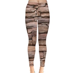 Stone Wall Brown Women s Leggings by trendistuff