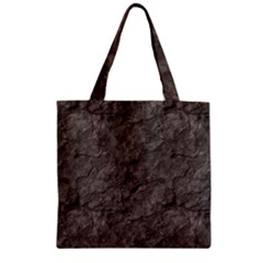 Stone Zipper Grocery Tote Bags