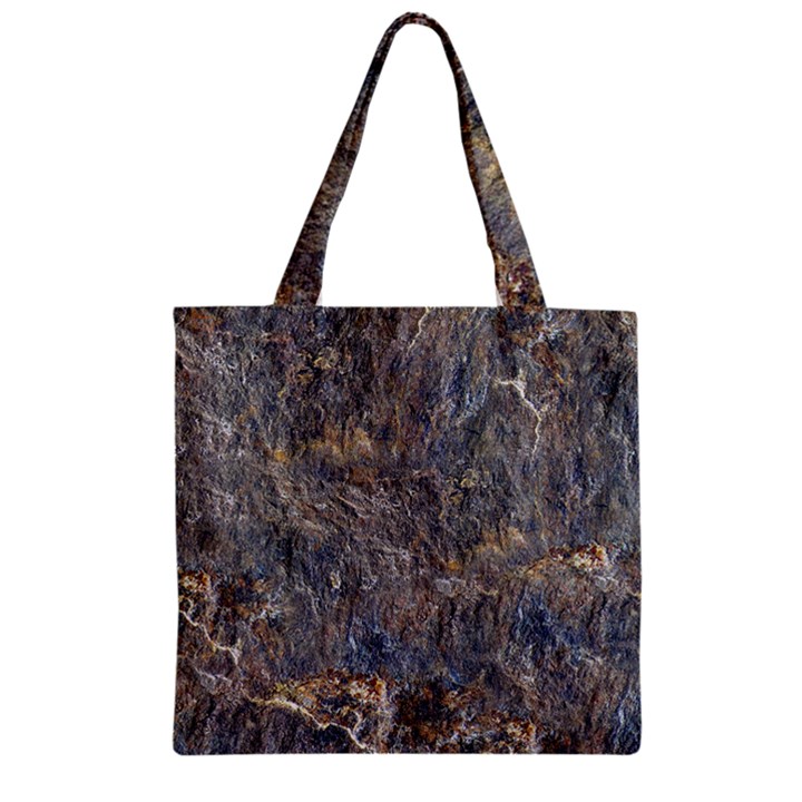 RUSTY STONE Zipper Grocery Tote Bags