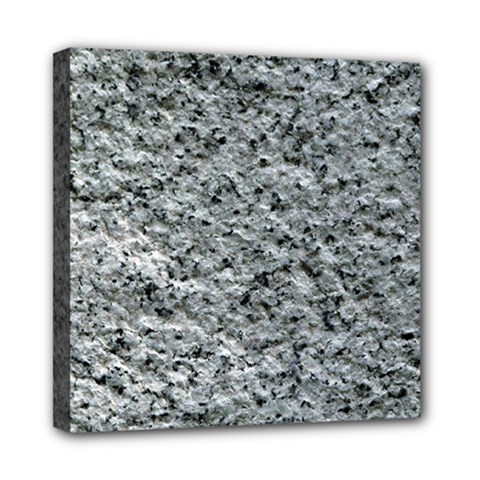 Rough Grey Stone Mini Canvas 8  X 8  by trendistuff