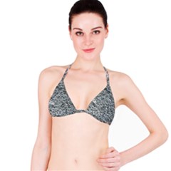 Rough Grey Stone Bikini Tops